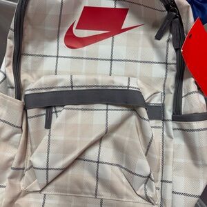 Nike Red and Gray Backpack